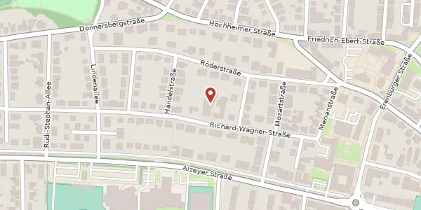Karte der Umgebung von Richard-Wagner-Straße 16e, 67549 Worms