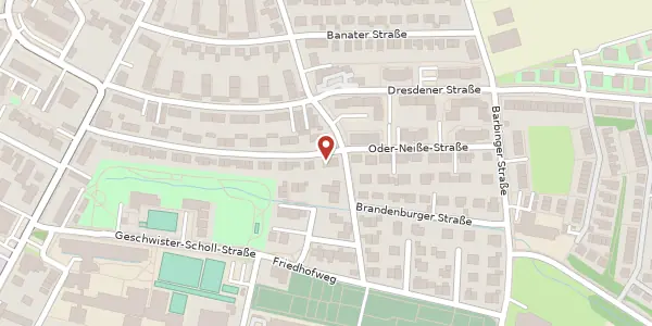 Karte der Umgebung von Oder-Neiße-Str. 44, 93073 Neutraubling