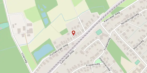 Karte der Umgebung von Hunteburger Weg 187, 49086 Osnabrück