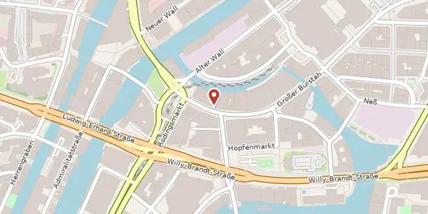 Karte der Umgebung von Großer Burstah 44, 20457 Hamburg