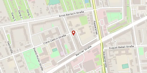 Karte der Umgebung von Briesener Str. 14, 03046 Cottbus