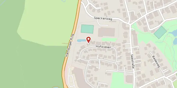 Karte der Umgebung von Hofwiesen 32, 23683 Scharbeutz