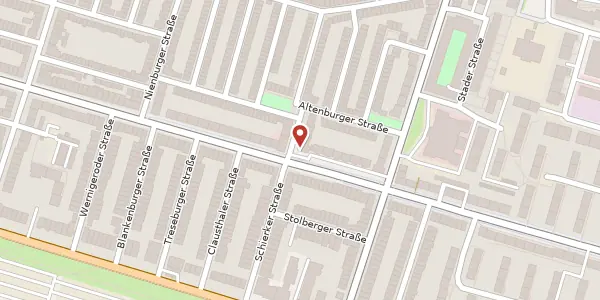 Karte der Umgebung von Hamburger Straße 222 / 224, 28205 Bremen