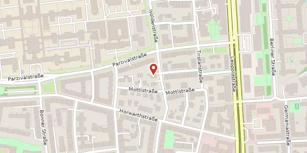 Karte der Umgebung von Isoldenstr. 3A, 80804 München