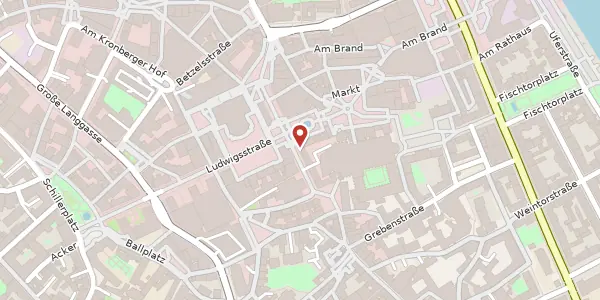 Karte der Umgebung von Schöfferstraße 8, 55116 Mainz