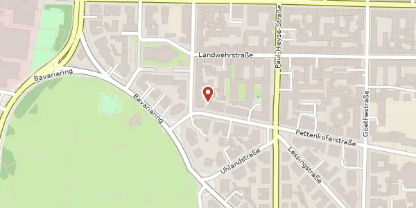 Karte der Umgebung von Pettenkoferstr. 46, 80336 München
