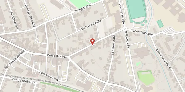 Karte der Umgebung von Secundastraße 8, 53332 Bornheim