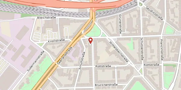 Karte der Umgebung von Bayernstraße 71, 67061 Ludwigshafen am Rhein