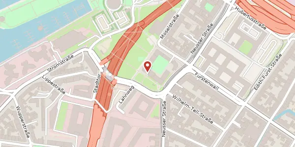Karte der Umgebung von Ernst-Gnoß-Str. 22, 40219 Düsseldorf