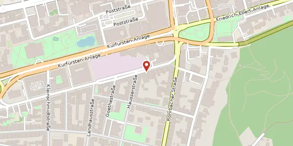 Karte der Umgebung von Bahnhofstraße 9-13, 69115 Heidelberg