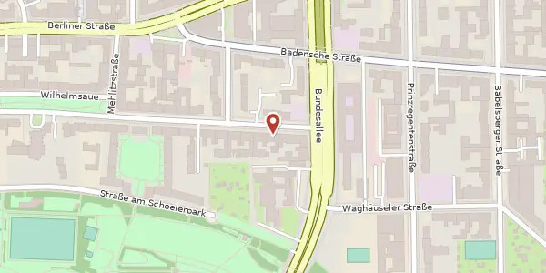 Karte der Umgebung von Wilhelmsaue 137, 10715 Berlin