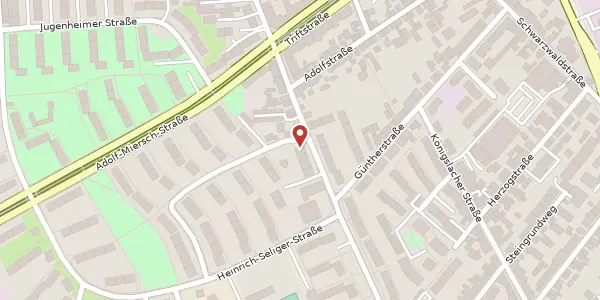 Karte der Umgebung von Gerauer Str. 50, 60528 Frankfurt