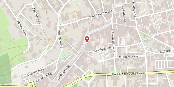 Karte der Umgebung von Straße des Friedens 23 - 25, 98693 Ilmenau