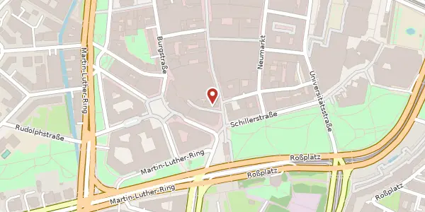 Karte der Umgebung von Schloßgasse 2 - 4, 04109 Leipzig
