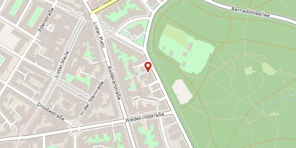Karte der Umgebung von Hohenzollernstraße 53, 30161 Hannover