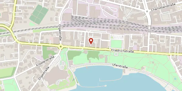 Karte der Umgebung von Friedrichsstraße 35, 88045 Friedrichshafen
