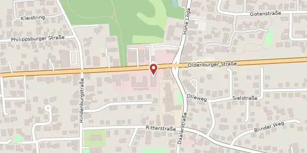 Karte der Umgebung von Hauptstr. 1, 26789 Leer