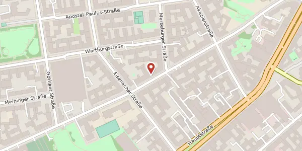 Karte der Umgebung von Belziger Straße 36, 10823 Berlin