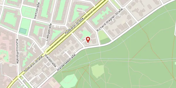 Karte der Umgebung von Walderseestraße 14 A, 30177 Hannover