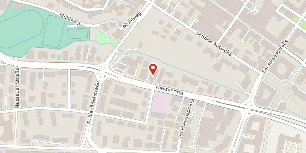 Karte der Umgebung von Hessenring 89, 61348 Bad Homburg