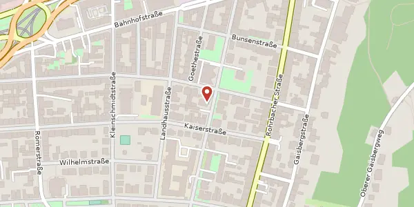 Karte der Umgebung von Häusserstr. 14, 69115 Heidelberg