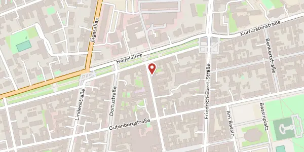 Karte der Umgebung von Jägerstraße 40, 14467 Potsdam