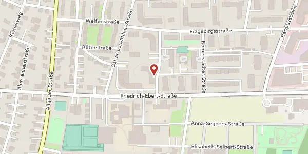 Karte der Umgebung von Franzensbadstr. 5, 86199 Augsburg