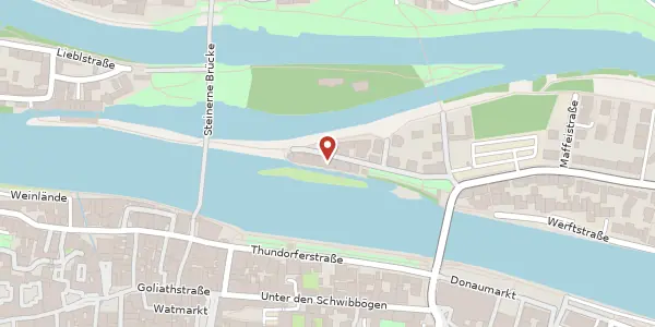 Karte der Umgebung von Wöhrdstraße 6, 93059 Regensburg