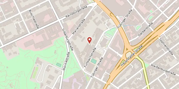 Karte der Umgebung von Furtbachstraße 10 a, 70178 Stuttgart