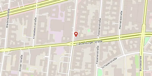 Karte der Umgebung von Uhlandstraße 165/166, 10719 Berlin