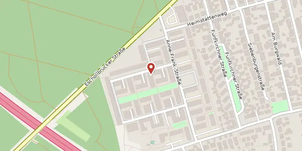 Karte der Umgebung von Elisabeth Kern Str. 22, 64295 Darmstadt