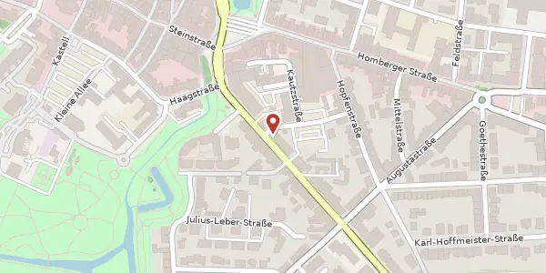 Karte der Umgebung von Uerdinger Str. 14, 47441 Moers