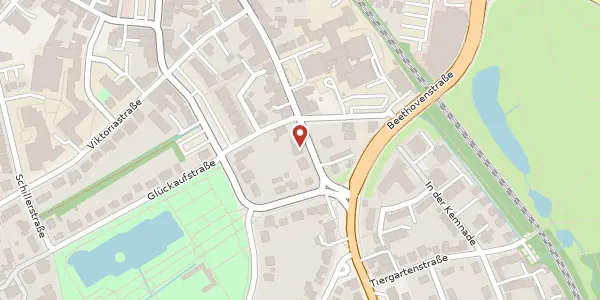 Karte der Umgebung von Wittener Str. 60, 44575 Castrop-Rauxel