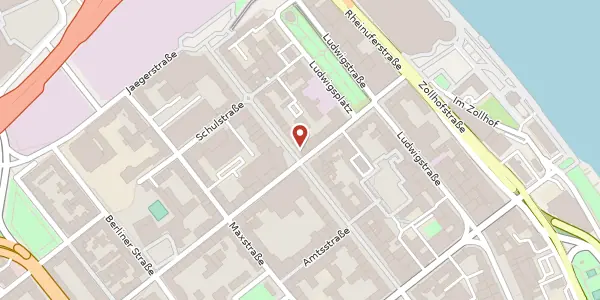 Karte der Umgebung von Bismarckstraße 90, 67059 Ludwigshafen am Rhein