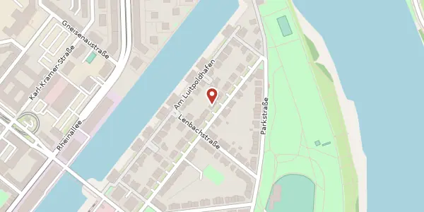 Karte der Umgebung von Hafenstraße 85, 67061 Ludwigshafen am Rhein