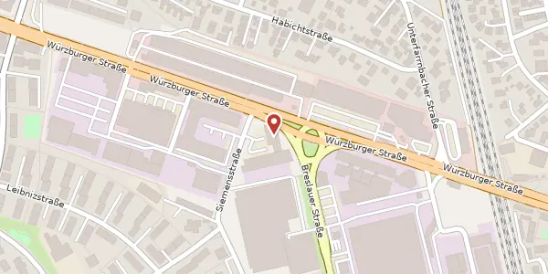 Karte der Umgebung von Siemensstr. 1, 90766 Fürth