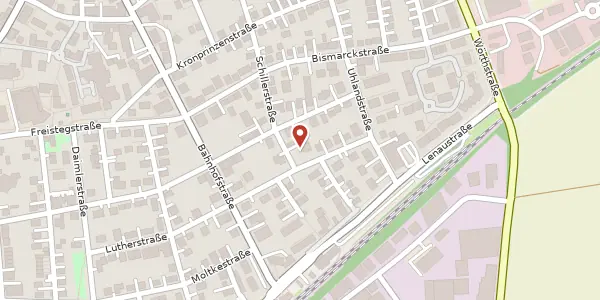 Karte der Umgebung von Schillerstraße 21, 89129 Langenau