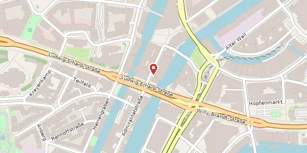Karte der Umgebung von Admiralitätstraße 4, 20459 Hamburg