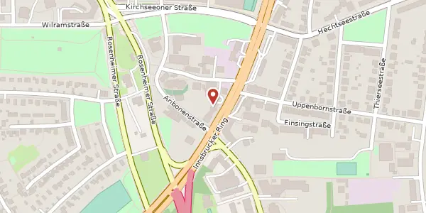 Karte der Umgebung von Innsbrucker Ring 152, 81669 München