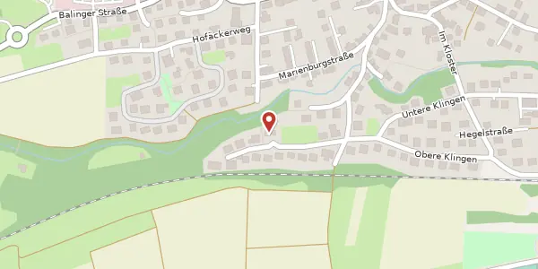 Karte der Umgebung von Steinwiesenstraße 12, 72406 Bisingen