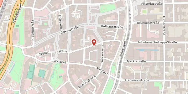 Karte der Umgebung von Welle 5, 33602 Bielefeld