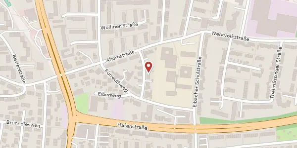 Karte der Umgebung von Weißdornweg 7, 90451 Nürnberg