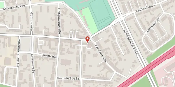 Karte der Umgebung von Fersenbruch 1, 45883 Gelsenkirchen
