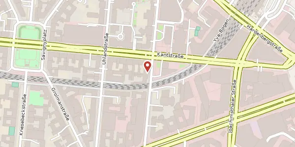 Karte der Umgebung von Fasanenstraße 12, 10623 Berlin