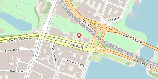 Karte der Umgebung von Esplanade 40, 20354 Hamburg
