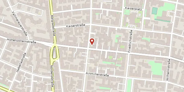 Karte der Umgebung von Römerstr. 16 a, 80801 München