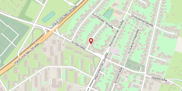 Karte der Umgebung von Brettener Straße 2, 76131 Karlsruhe