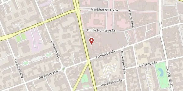 Karte der Umgebung von Kaiserstr. 39, 63065 Offenbach