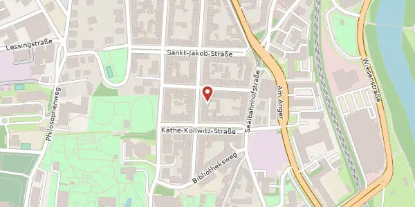 Karte der Umgebung von Sophienstraße 18, 07743 Jena