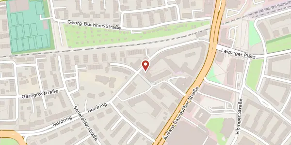 Karte der Umgebung von Merianstraße 26, 90409 Nürnberg